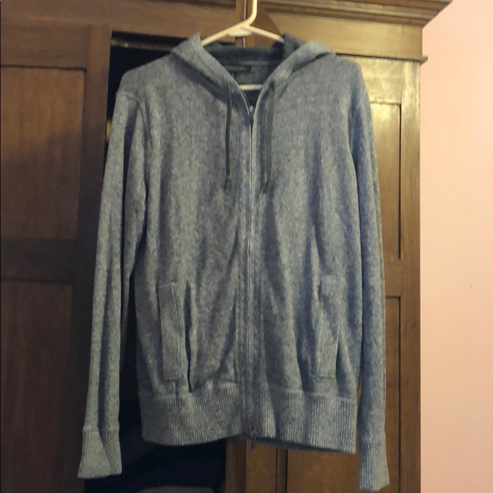 Banana Republic Heather Gray Men’s Zip-up Hoodie